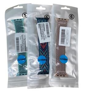 NWT Set of 42/44MM Elastic Nylon Watch Bands